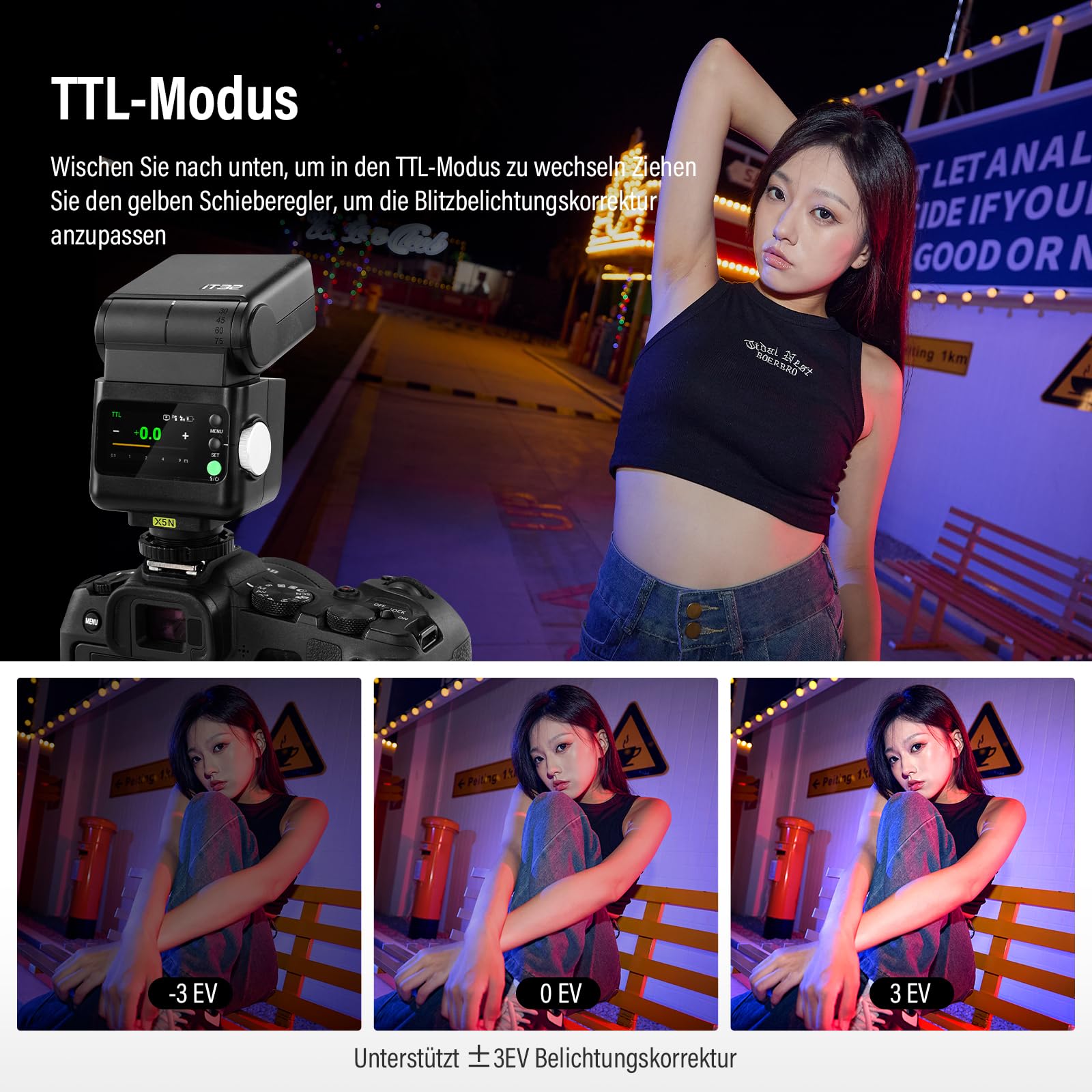 Godox IT32 TTL Mini Flash for Canon Camera GN18 HSS 2.4GHz X System LED Light Diffuser