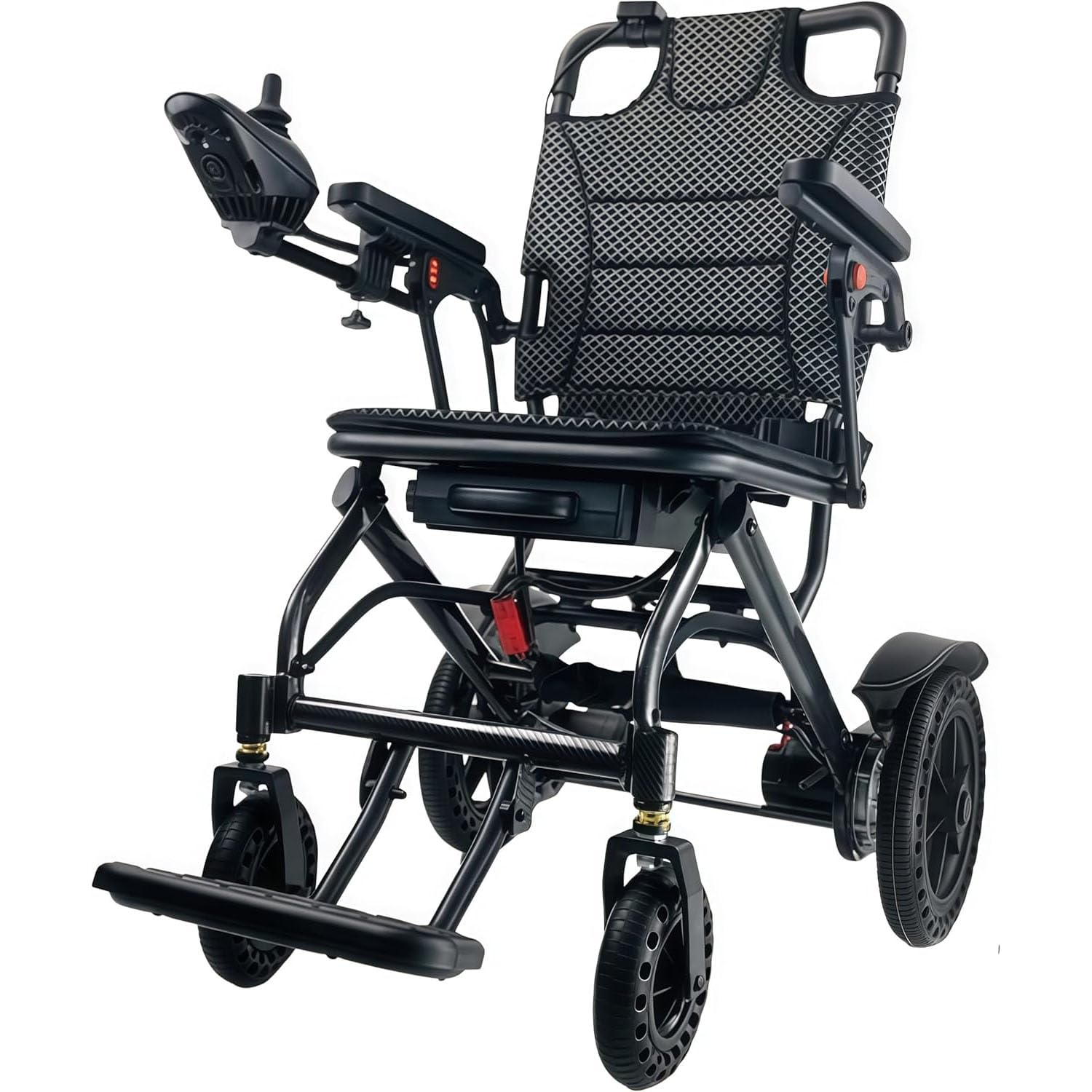 Silla De Ruedas Eléctrica Inteligente De 3 Controles, Scooter Portátil Totalmente Automático De 360 ​​W Para Personas Mayores Con Controlador Inteligente Wanxiang Y Cinturón De Seguridad Ajustable