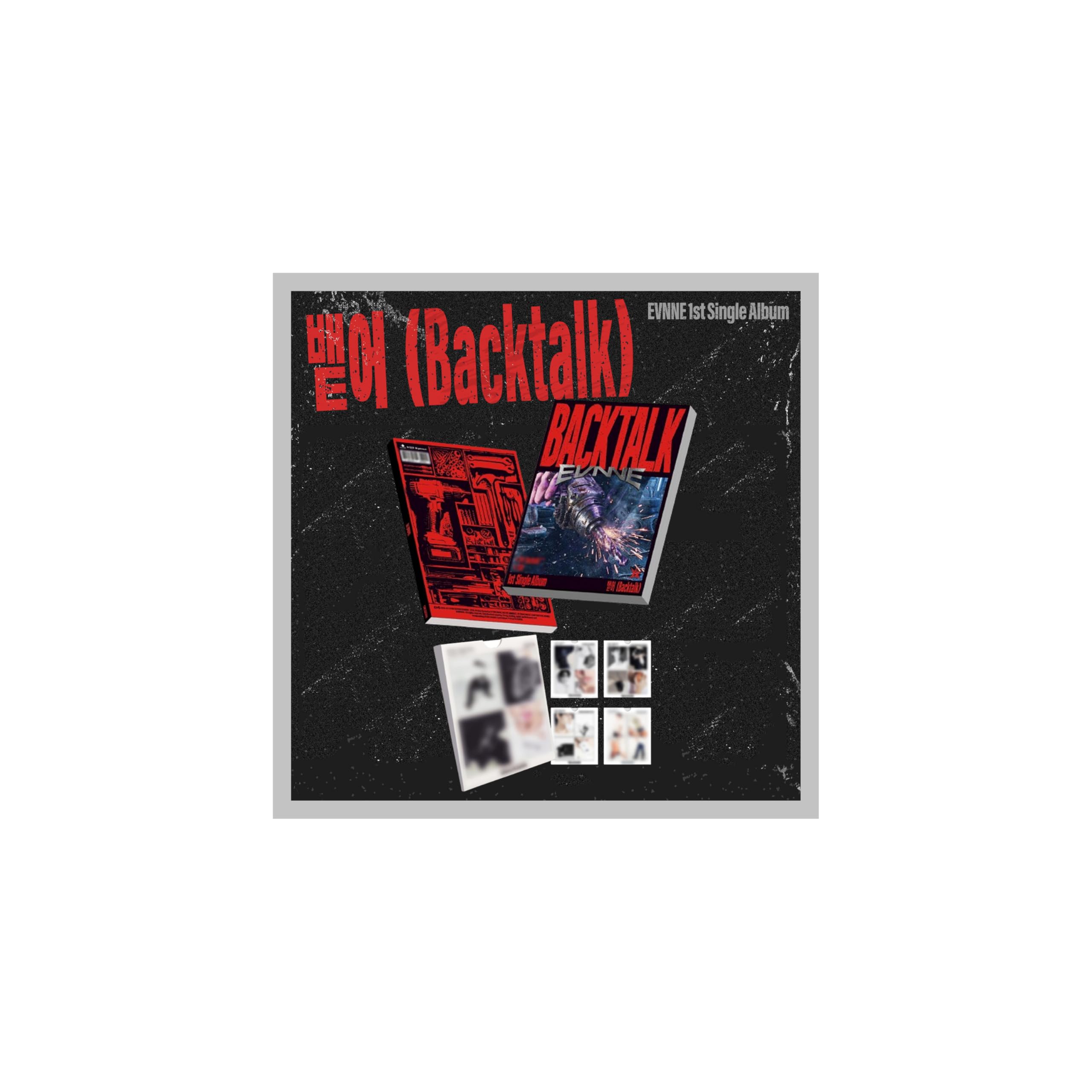 (Juego de 2 versiones: 1 libro de fotos + 1 Digipack) EVNNE Backtalk 1er álbum individual con seguimiento