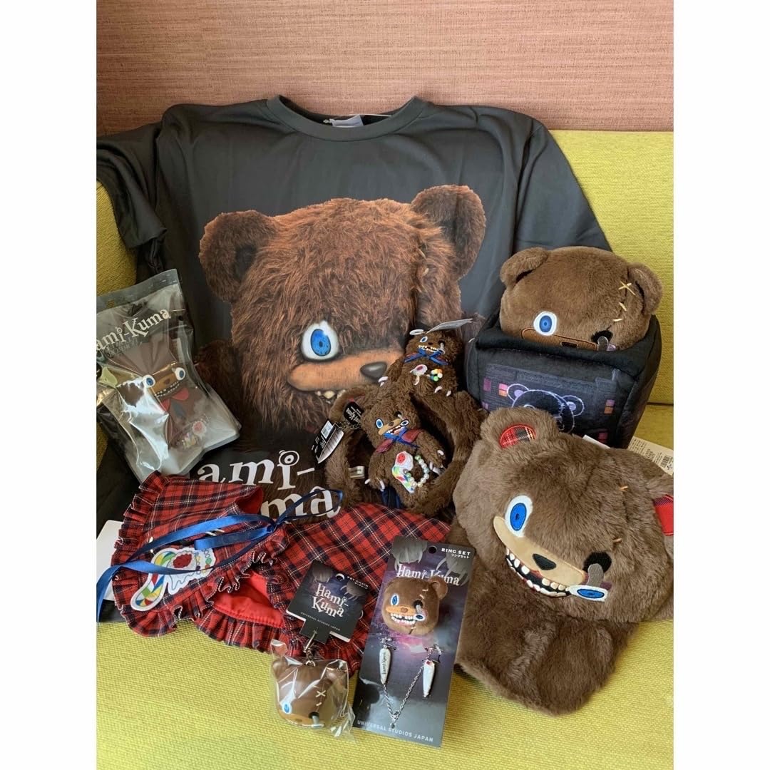 ユニバハロウィーン限定　ハミクマ&ソウル☆Tシャツ&カチューシャセット 新品】ハミクマ ハミクマソウル Tシャツ 2点セット usj ホラー