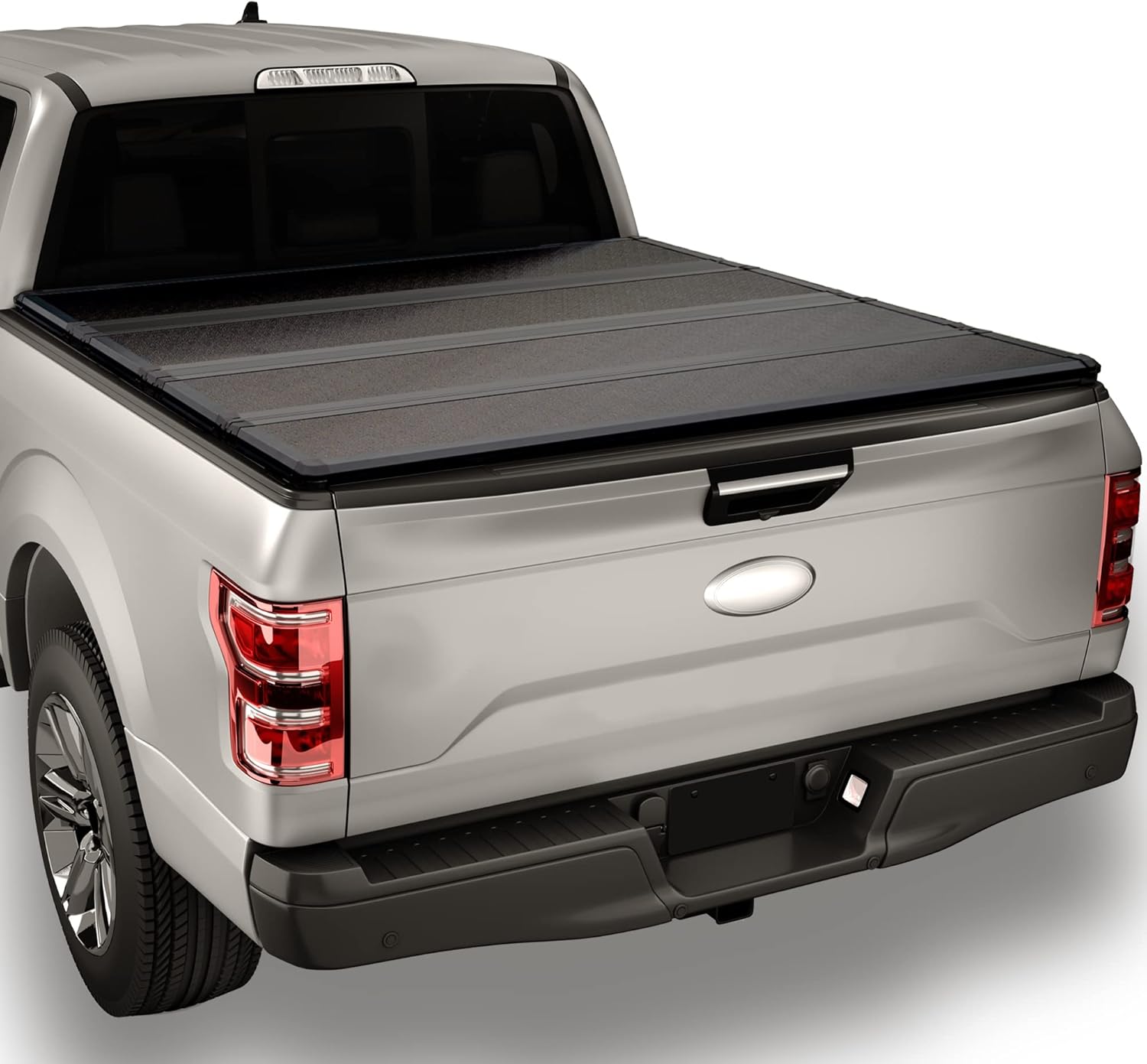 FeeTUO FRP Hard QuadFold Tonneau Cover Truck Bed for 1999