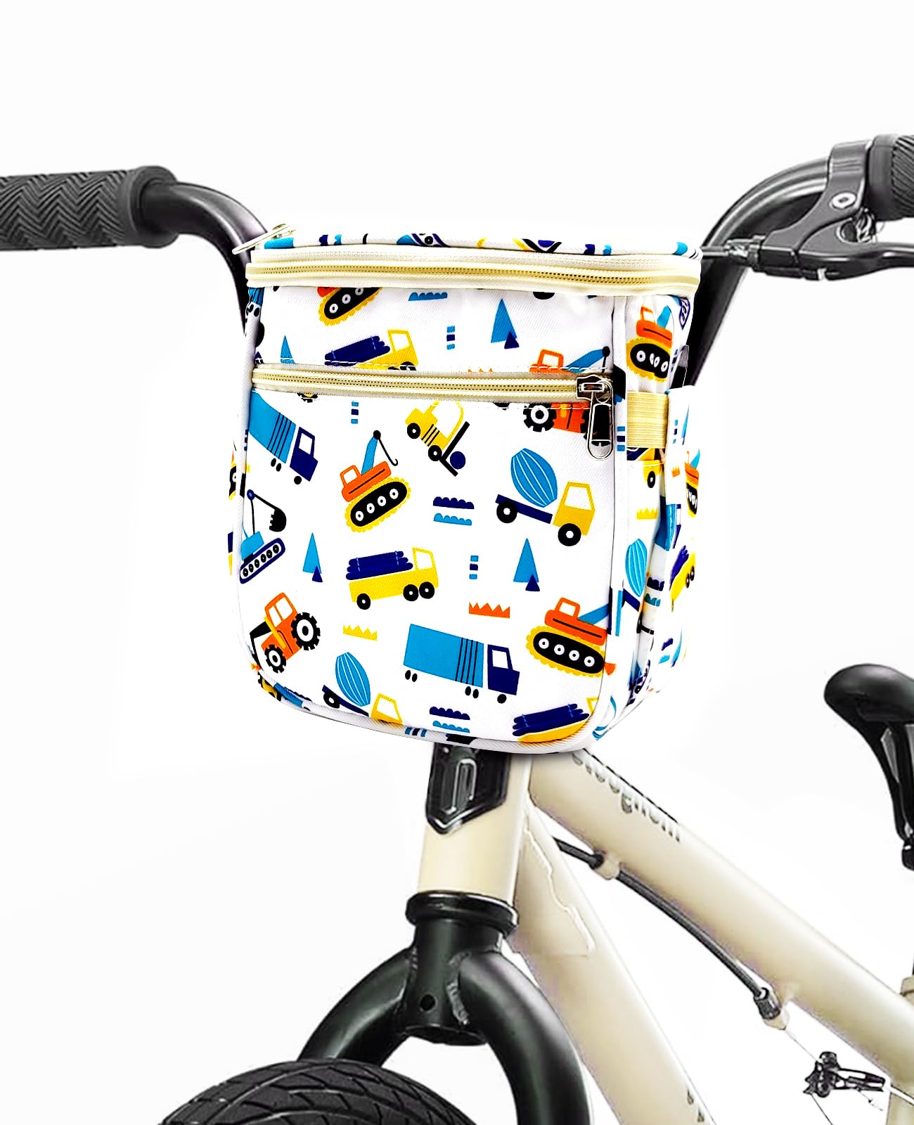 Cestino Anteriore Per Bicicletta Bambini - Universale, In Metallo, Con Maniglia E Cinghie Regolabili - Foto 12