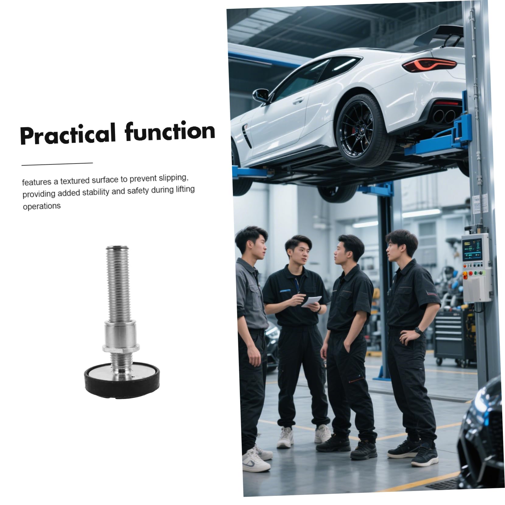 MAGICLULU Accesorios Para Elevador Bandeja Extensible Protector De Almohadilla Para Elevador De Automóvil Superficie Antideslizante De Metal y Goma Resistente Para Aplicaciones Industriales