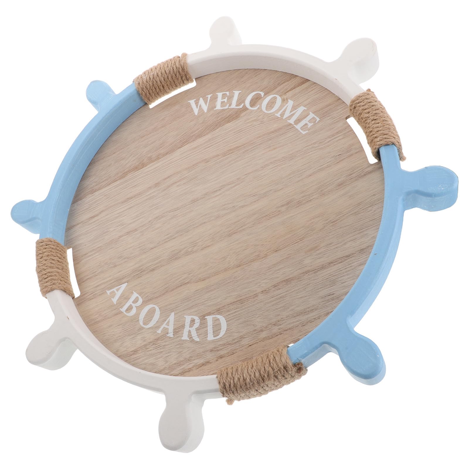 DOITOOL Bandeja para Servir Dulces Bandeja de Almacenamiento para Embarcaciones Madera de Barco Decorativa Náutica para Frutas, Caramelos y Aperitivos en Oficina o Fiesta de Playa