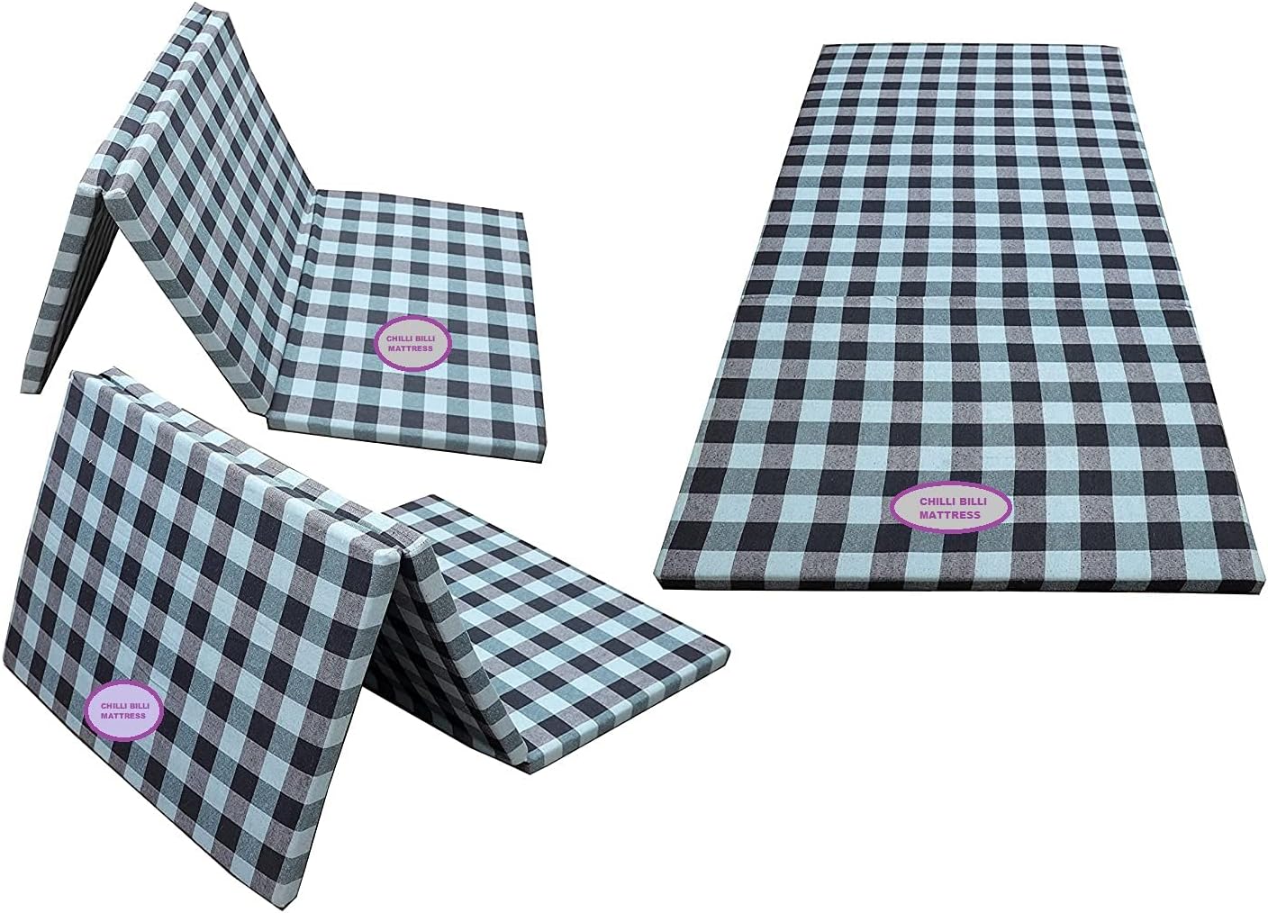 CHILLI BILLI 3 inches Epe 3 Folding mattress multi (3- INCH - 6 X 3 FT)