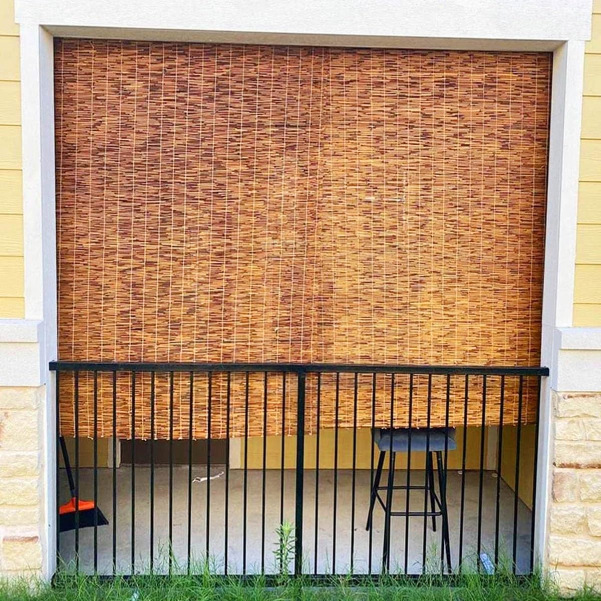 Tende Veneziane per Esterni Tapparella Bamboo da Esterno Tende a Rullo in bambù Privacy 65 80 90 100 120 130 140 150 160 170 180cm Cortina di Canna Impermeabili