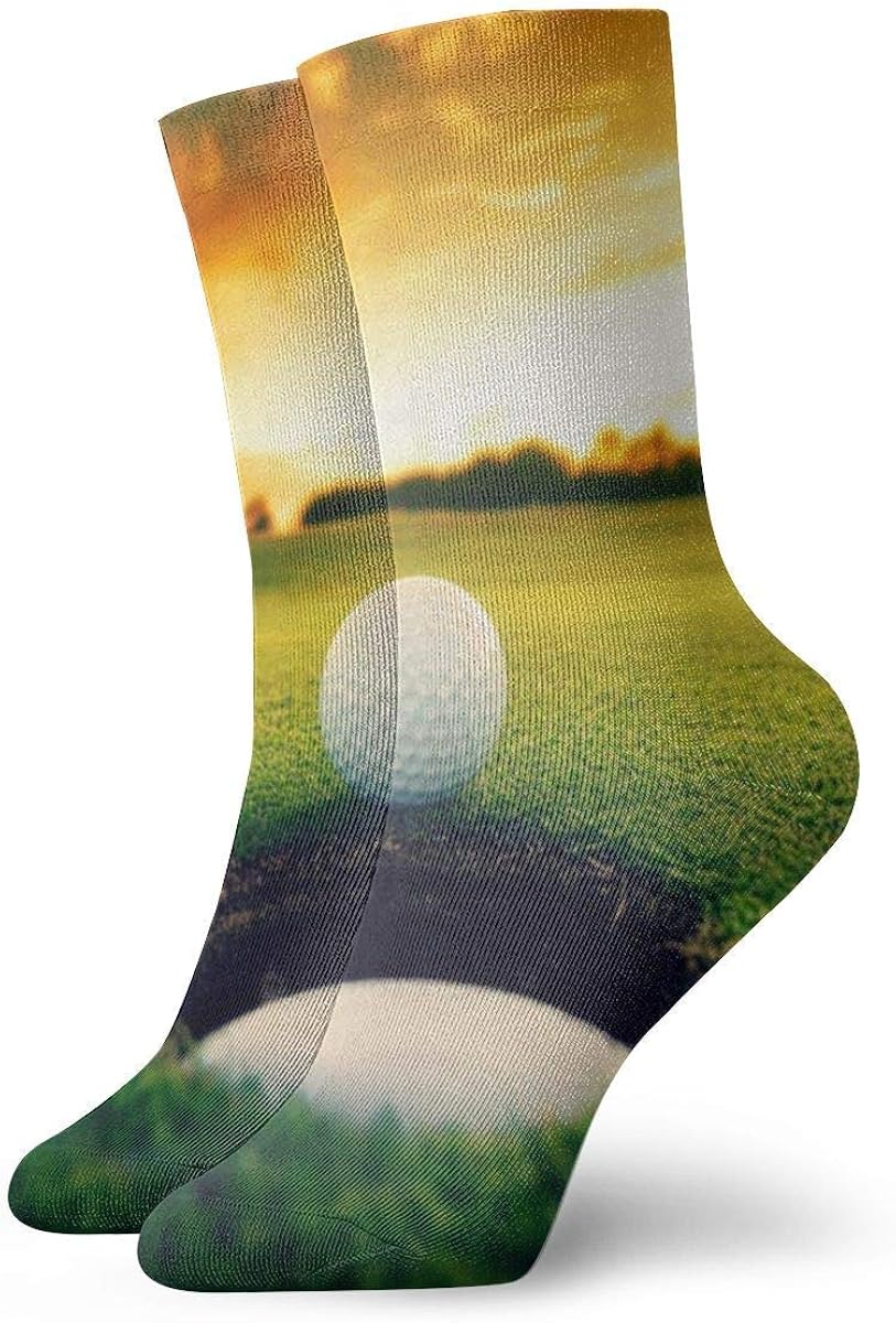 Unisex Crew Socks Golf Course Athletic Casual Sock Amazon.co.uk Clothing