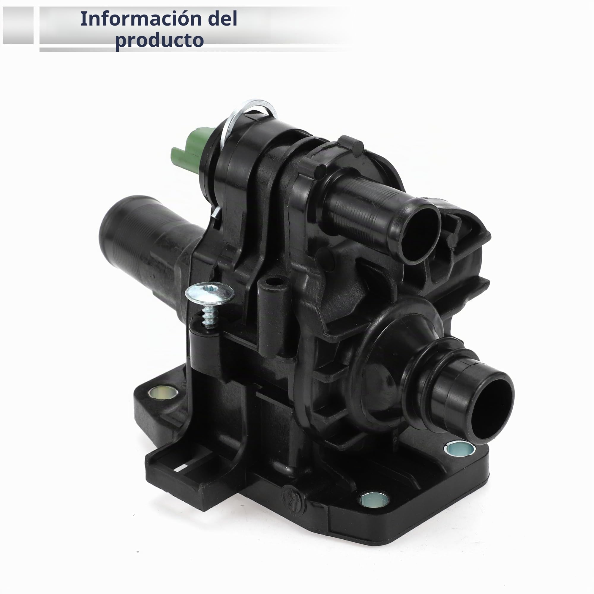A ABSOPRO Ensamblaje De Vivienda De Termostato Para Peugeot 307 1 Pc | Para Citroen C1-C8 Nemo, Para Ford Fusion Fiesta, Para Peugeot Bipper 307 206 1007, Material Plástico, Ajuste Automático