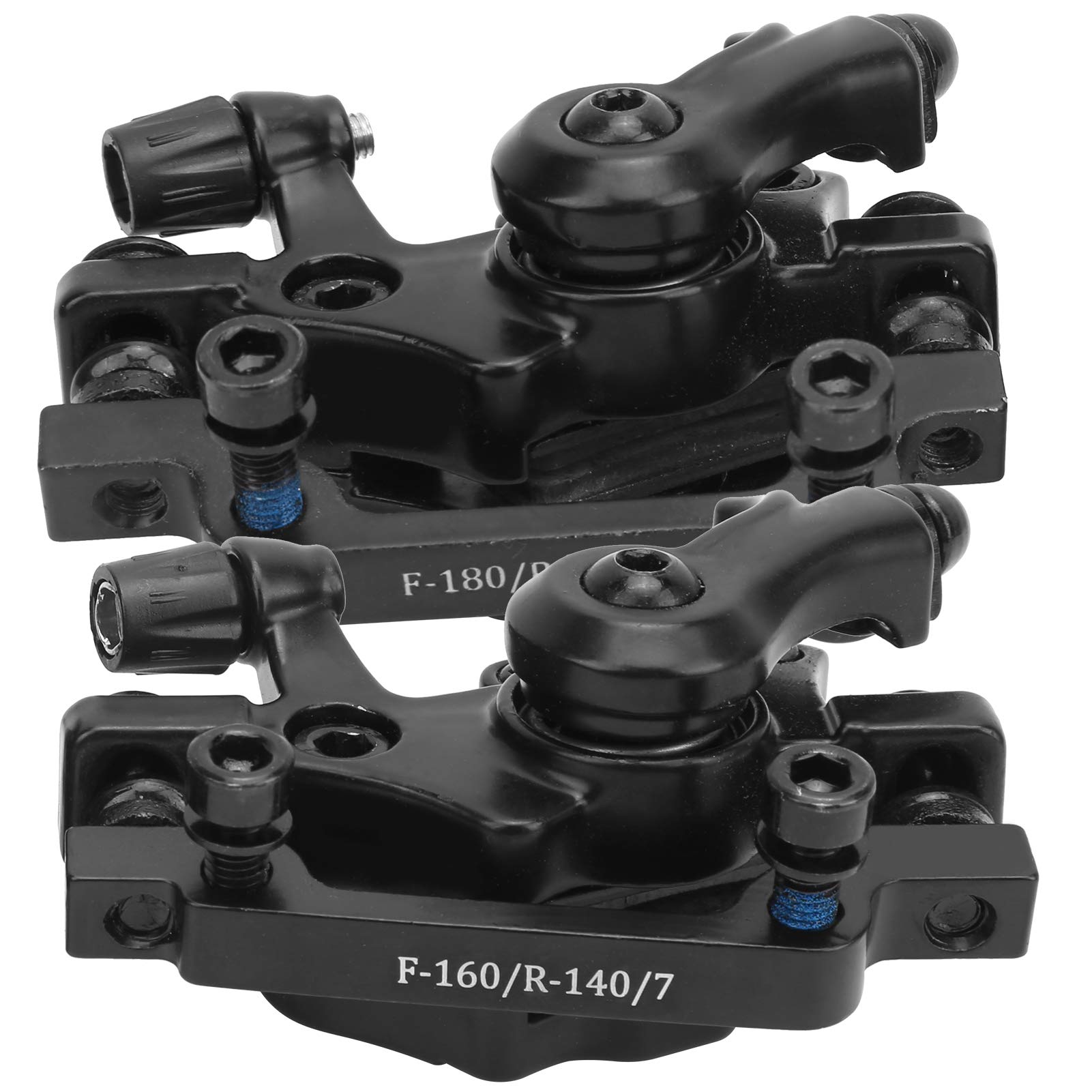 Juego de Frenos de Disco Bicicleta, Fuerza de Frenado Fuerte y Universal, Pinzas Freno Disco Delantero Trasero para Bicicleta de Montaña y Ciclismo Urbano