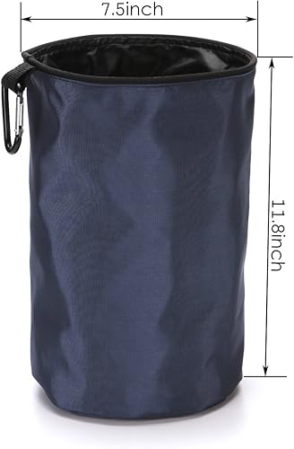Miniatura 3 de VEAMOR - Bolsa para colgar la ropa, organizador de pinzas para ropa, a prueba de polvo, color azul marino