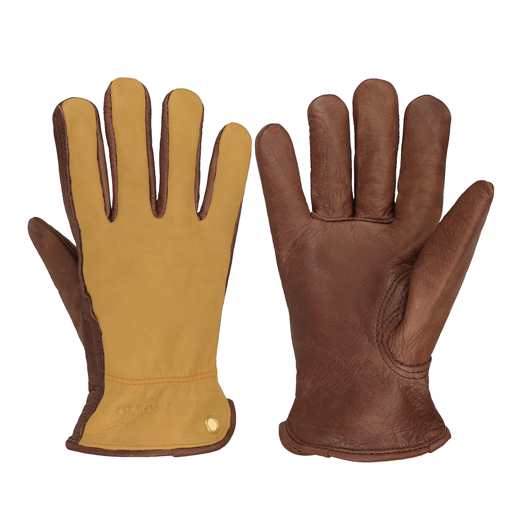 Cowhide Leather Gardening Gloves For Men And Women, Thorn Proof