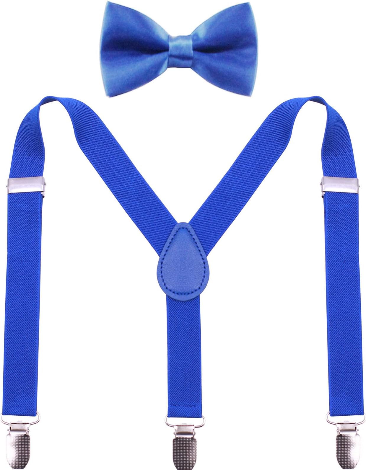Child Kids Suspenders Bow Tie for Boys and Girls Adjustable Elastic Classic Accessory Sets Age 1 to 13 Year