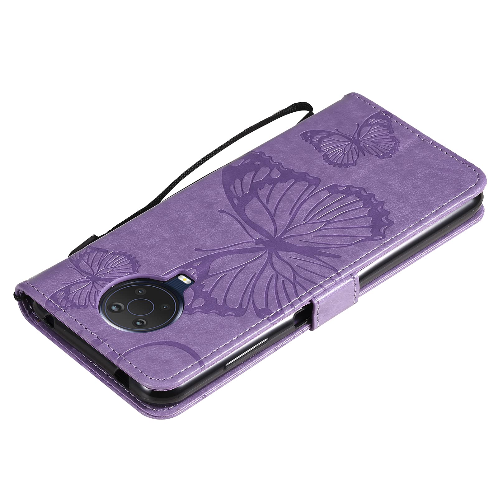 TUUNKMUY Custodia a portafoglio per Nokia G20/G10/6.3, in pelle verniciata 3D, antiurto, con scomparti per carte di credito, supporto e chiusura magnetica, per Nokia G20/G10/6.3, gufo cornuto