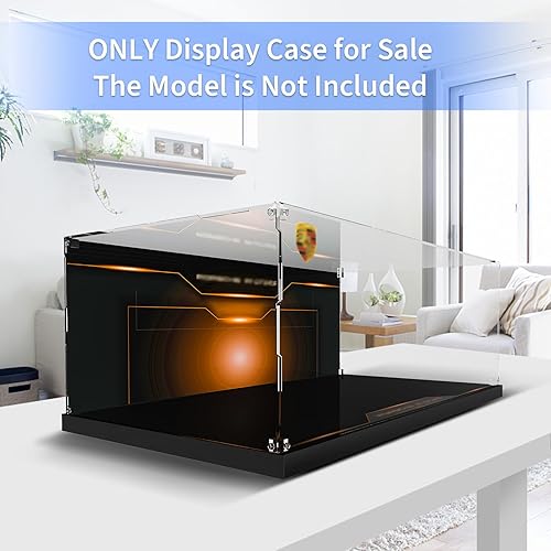 Miniatura 2 de Vitrina de acrílico para Lego 42056 Porsche 911 GT3 RS, kit de construcción de modelo de automóvil, caja transparente a prueba de polvo (modelo Lego