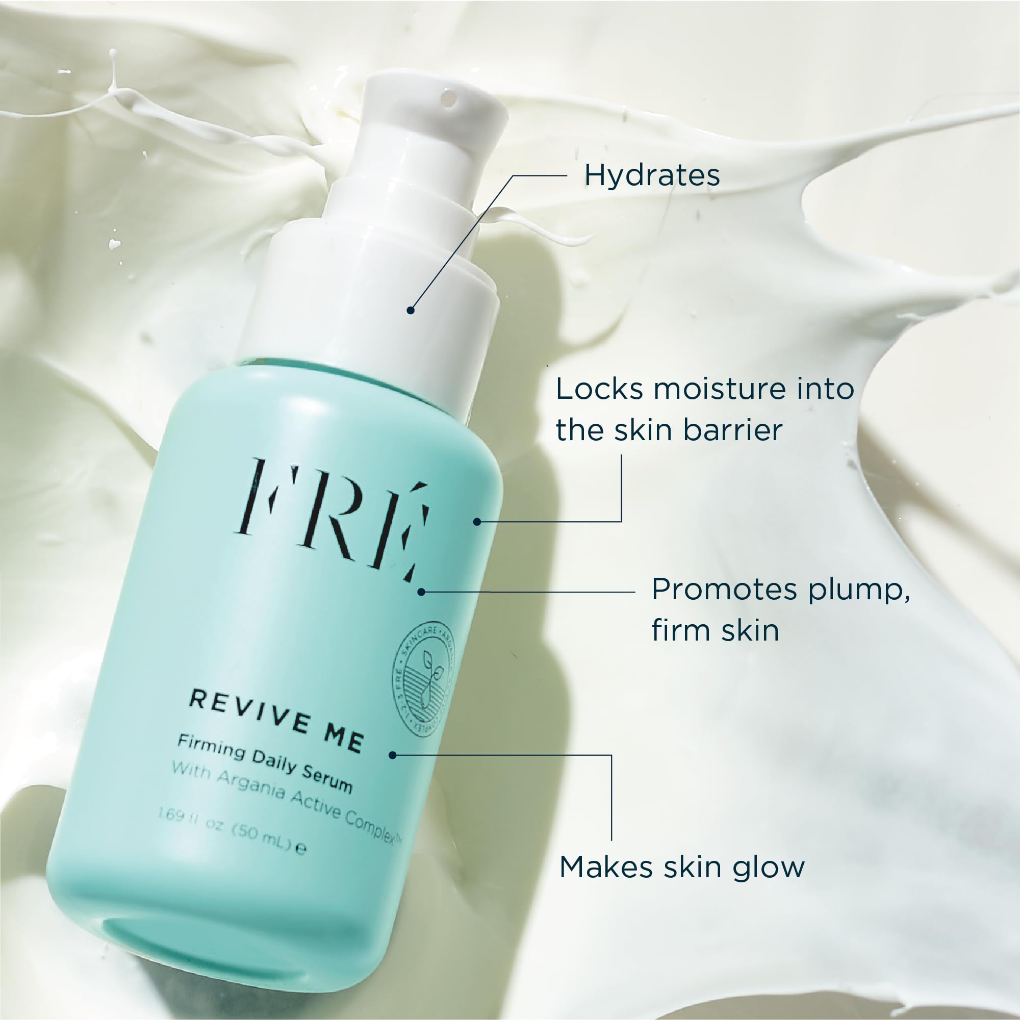 FRÉ Niacinamide Face Serum – Daily firming + plumping serum, Contains niacinamide + hyaluronic acid + Argania Active Complex™, Vegan, cruelty-free, hypoallergenic