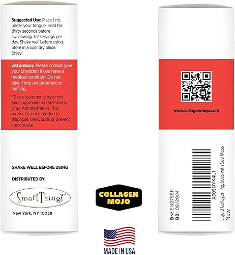 Miniatura 3 de Collagen Mojo Colageno Hidrolizado para Mujeres y Hombres con Musgo Marino, Raíz de Bardana y Bladderwrack. para el Cabello, Piel, Uñas y