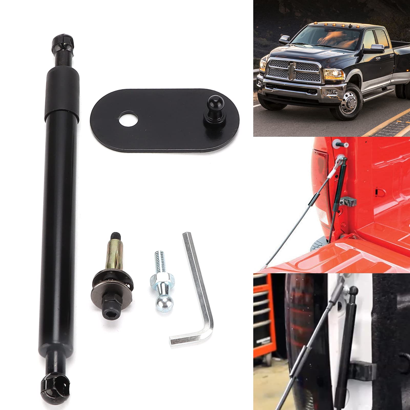 Amortyzator Tylnej Klapy Zestaw Montażowy Wspornika Windy Tylnej Klapy Zwolnij Wsparcie Wymiana Pręta do Pickupa Dodge Ram 1500 2500 3500