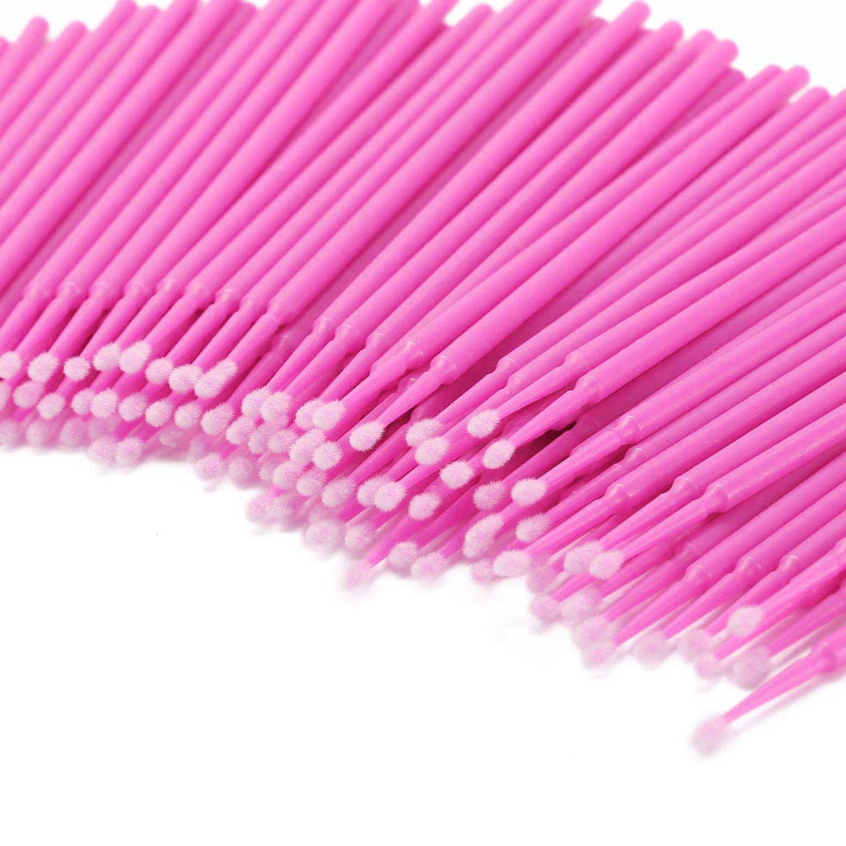 Disposable Micro Brushes Applicator, Micro Swabs Mascara Wands for Eyelash