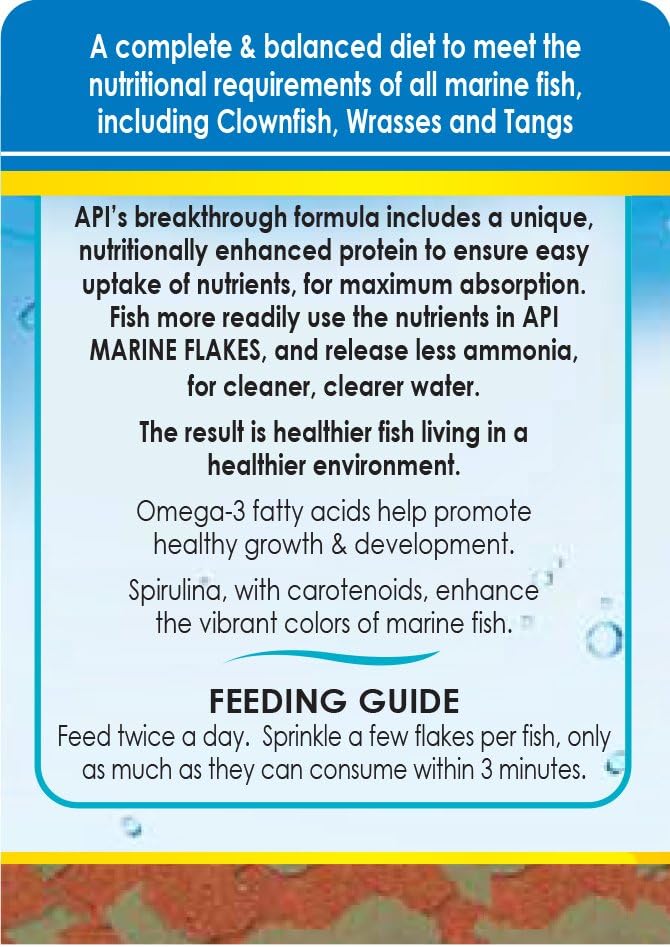 API TROPICAL FLAKES Fish Food .36-Ounce Container : Pet Food : Pet Supplies