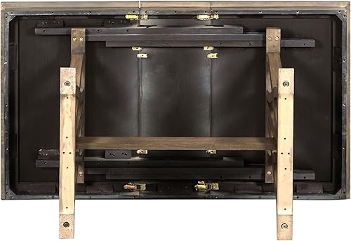 Miniatura 8 de Mid-Century - Juego de mesa de comedor de 7 piezas con mesa extensible y 6 sillas ergonómicas acolchadas, juego de comedor para 6, mesa de comedor