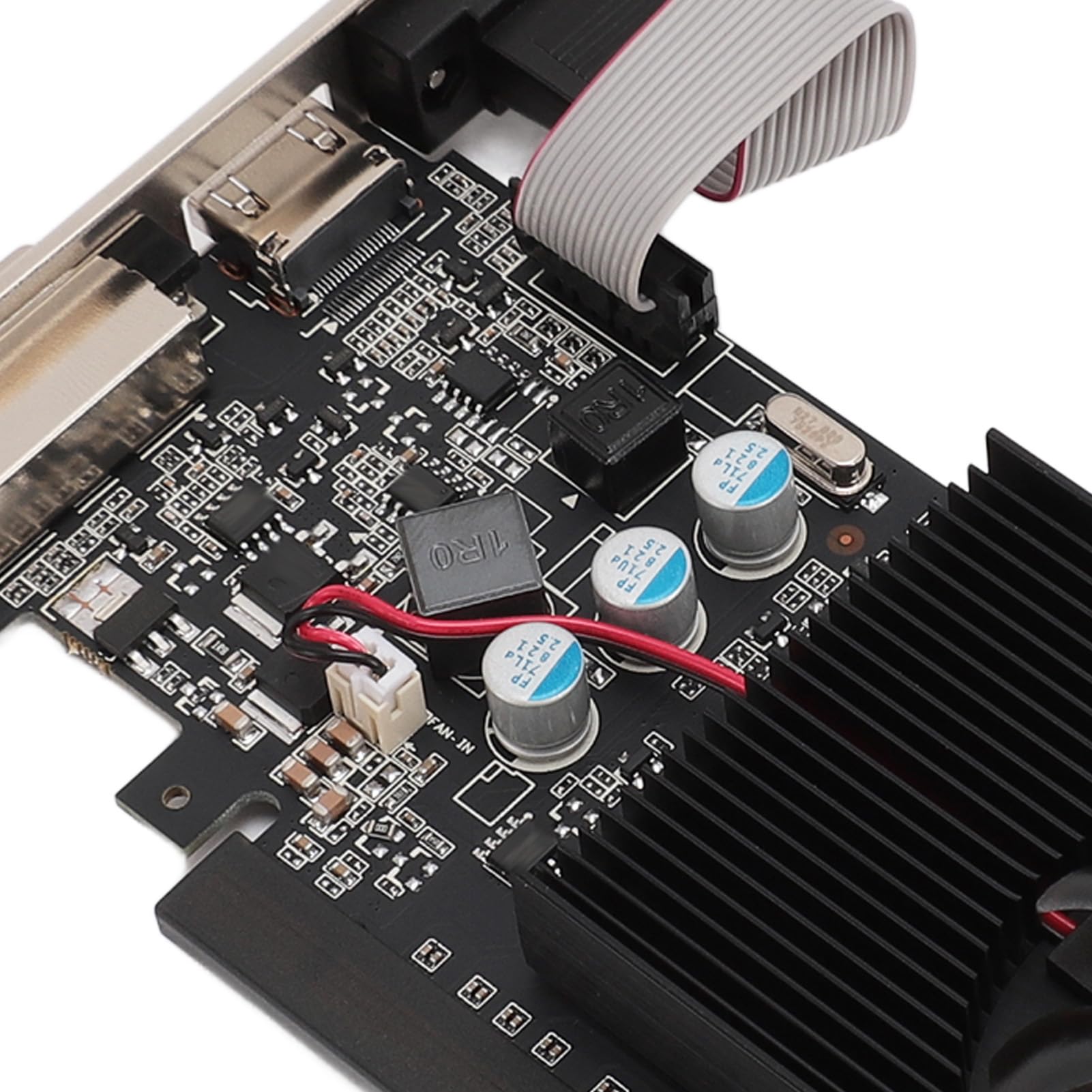 Karta Graficzna GT 705, 64-bitowa Karta Graficzna DDR3 z Wentylatorem, DirectX 12, Karta Graficzna PCIE do Gier na Komputer Stacjonarny, 2560x1600 PCIE 2.0 16X Karta Wideo AMD z CD