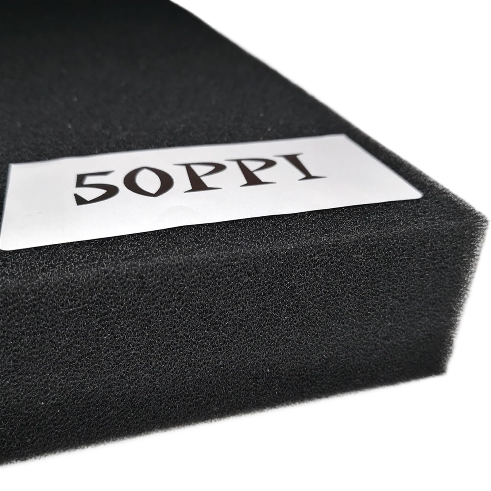 Gąbki Filtracyjne Do Akwarium Filtr Akwariowy Floss Praktyczny Fliter Bawełniana Gąbka Oczko Wodne Czarna Piankowa Zbiornik(50PPI,50cmx50cmx5cm)