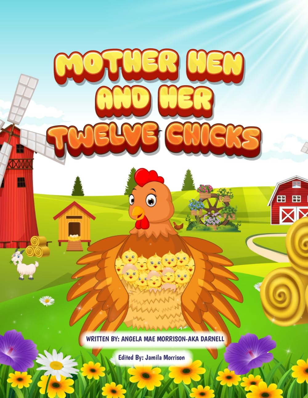 MOTHER HEN AND HER TWELVE CHICKS