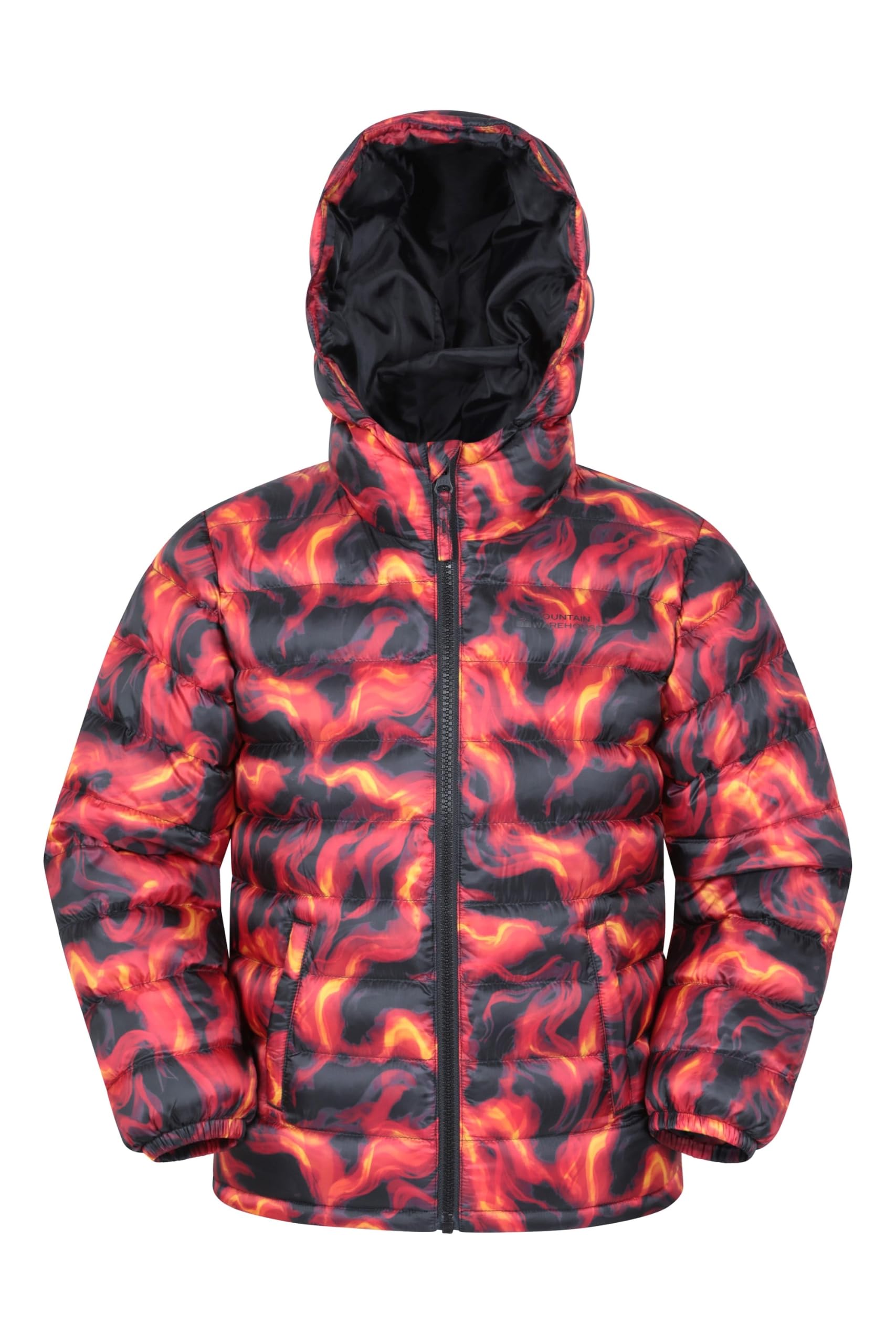 Mountain Warehouse Seasons Kids Padded Puffer Jacket Dark Red (Printed) 13y