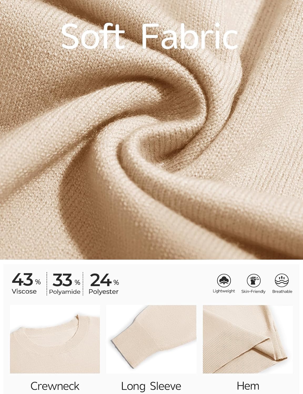 Haloumoing Girls Long Sleeve Sweaters Kids Casual Crew Neck Knit Cute Fall Pullover Tops 5-14 Years - Image 5