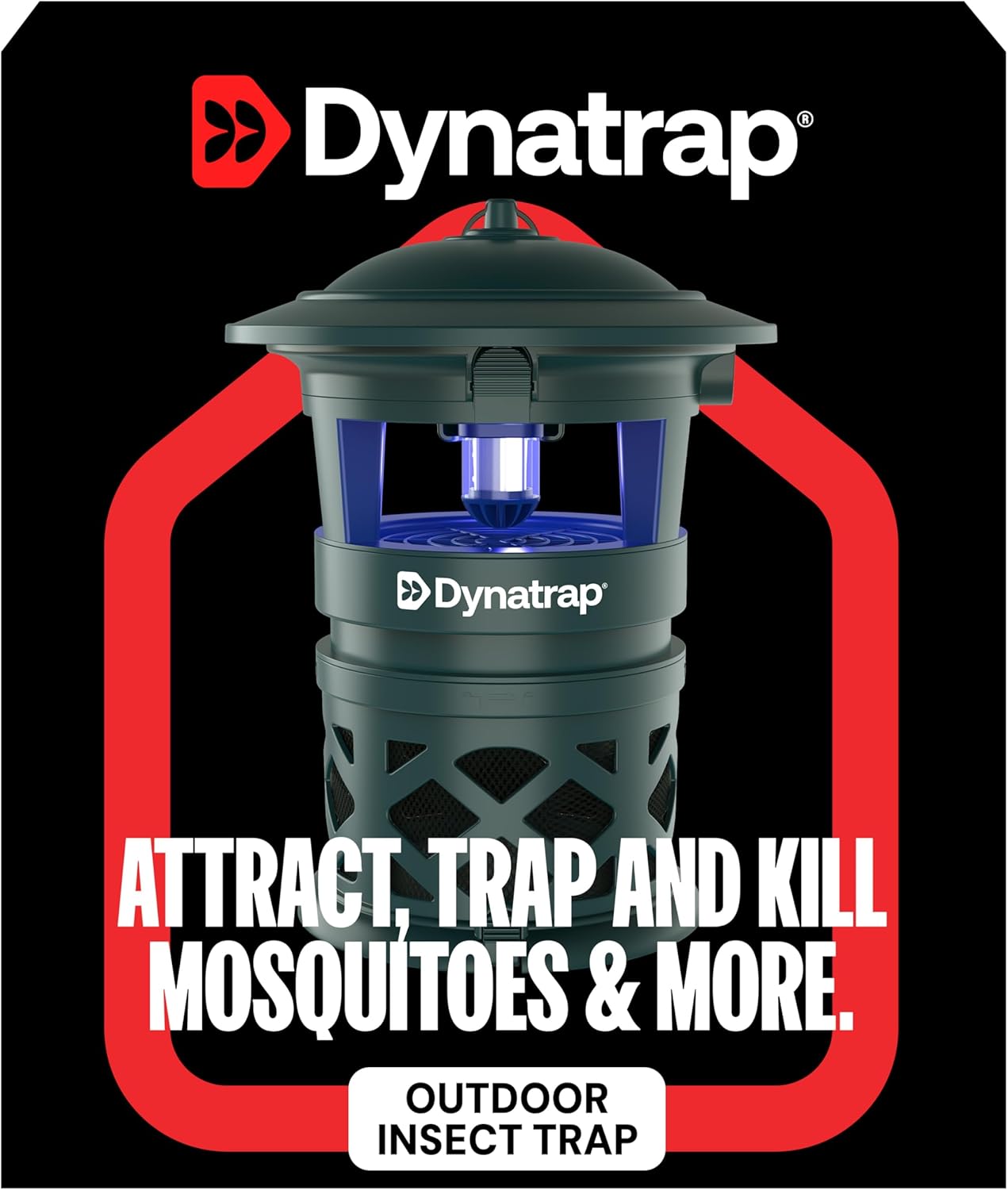 DynaTrap DT1130-GRSR 1/2 Acre Mosquito & Flying Insect Outdoor Trap and Killer – Kills Mosquitoes, Flies, Wasps, Gnats, & Other Flying Insects - Bug Zapper Alternative – Green - Image 2