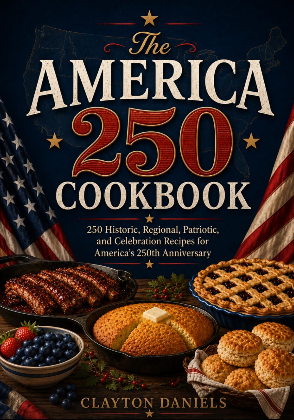 The America 250 Cookbook: 250 Historic, Regional, Patriotic, and Celebration Recipes for America’s 250th Anniversary