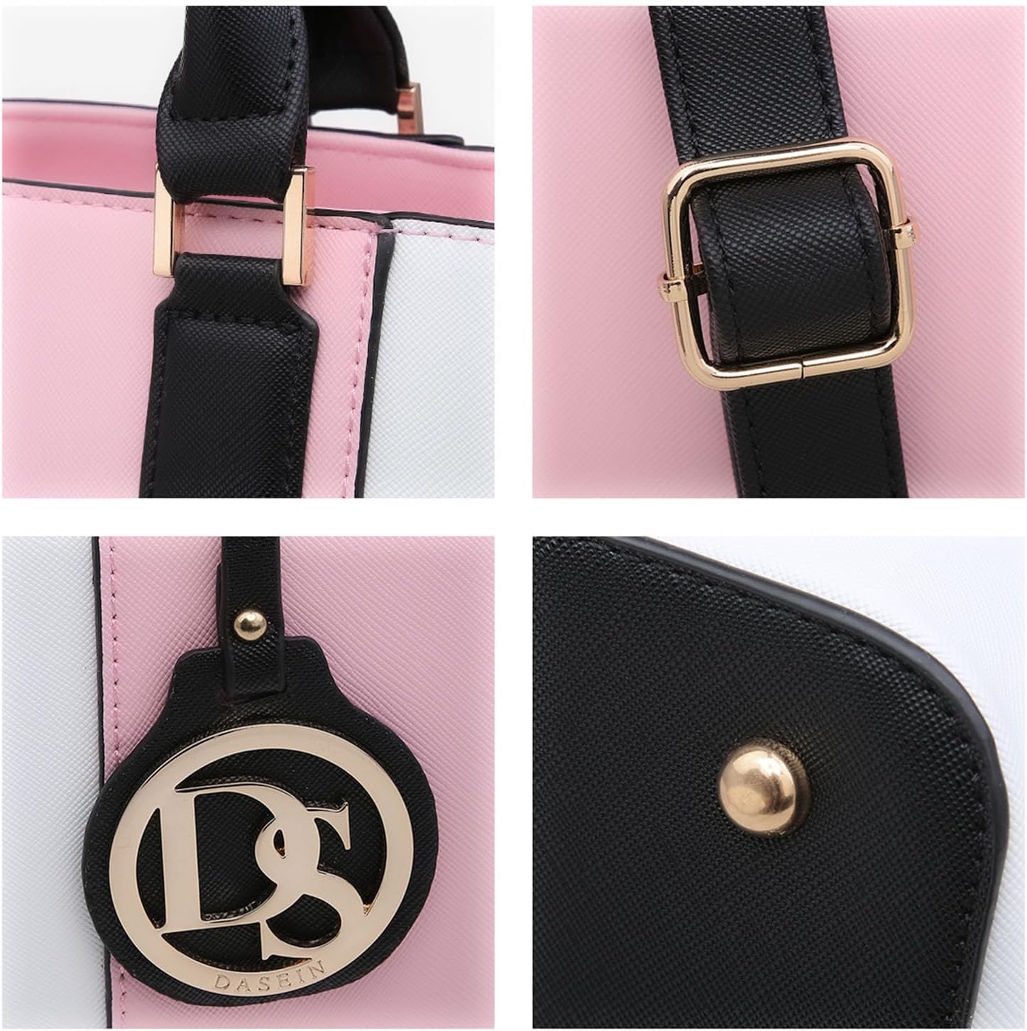 Dasein Satchel Purse Handbag for Women Large Shoulder Work Tote Bag With Matching Wallet - Image 3