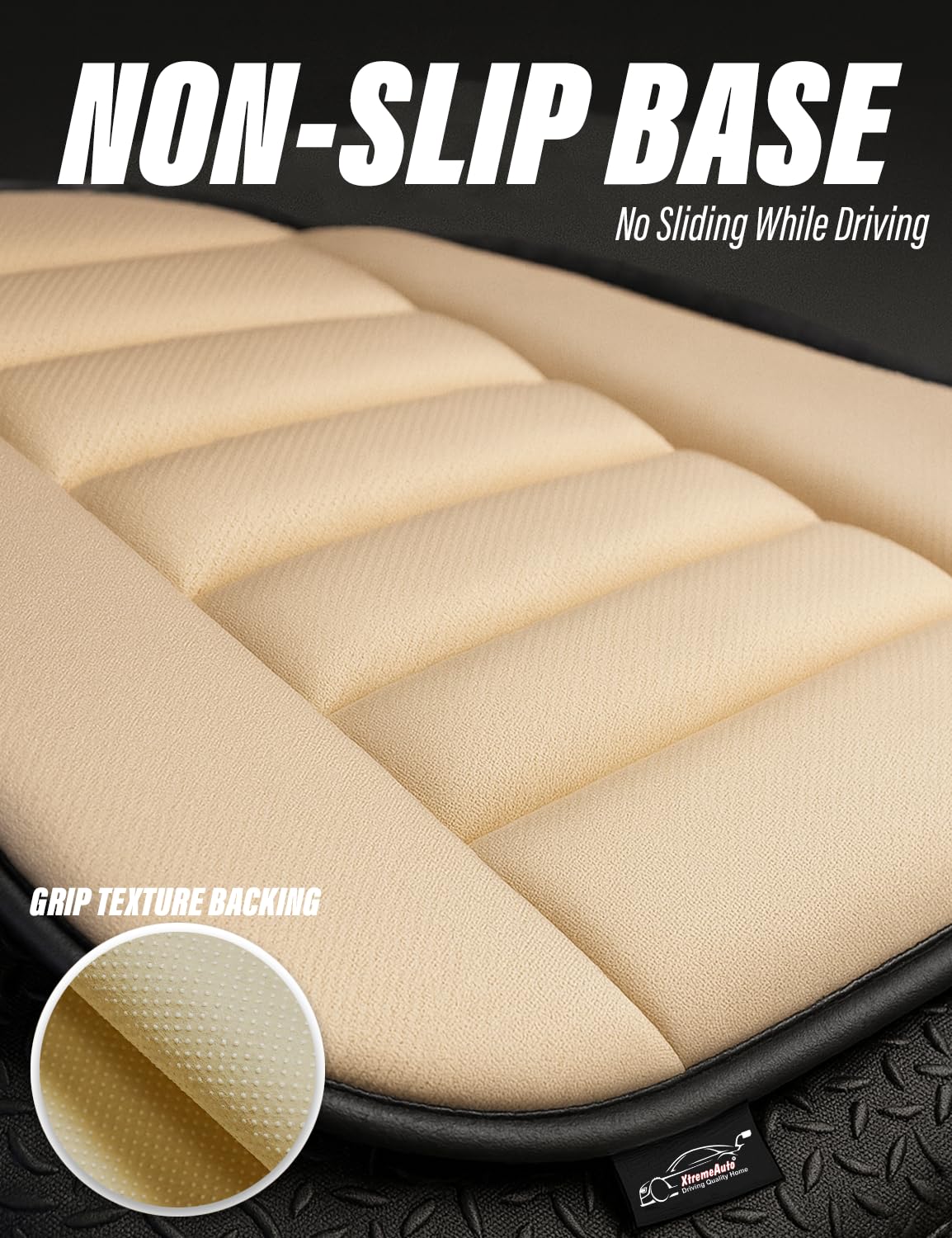 Xtremeauto Cuscino per seggiolino auto con cuscino di supporto per la schiena, set da 2 pezzi in memory foam per alleviare il dolore e la postura, cuscino ergonomico confortevole per auto, furgoni