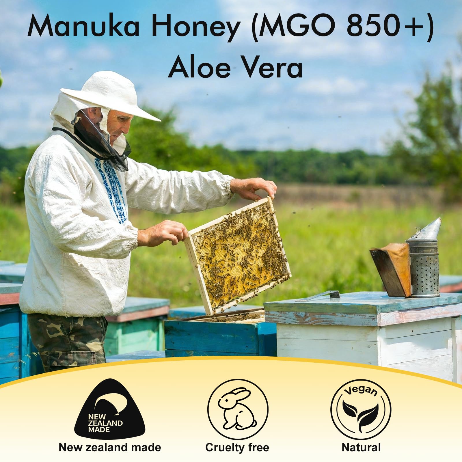 Manuka Honey for Wounds, Great for Cuts, Surgical Wounds, Scars, Foot Ulcers, Infection, Burns, Non-Sticky, No Crystallization, Easy to Apply, 3.88 oz — Amazon image 6