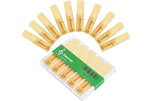 10 Pack Thinner Reed Tip Alto Saxophone Reeds 2.5 for Beginners