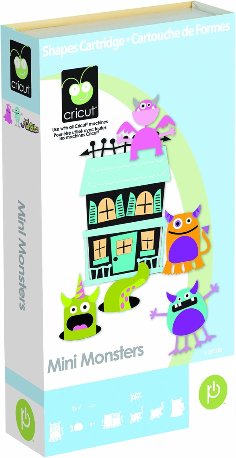 Cricut Cartridge Scrapbooking Mini Monster Shapes