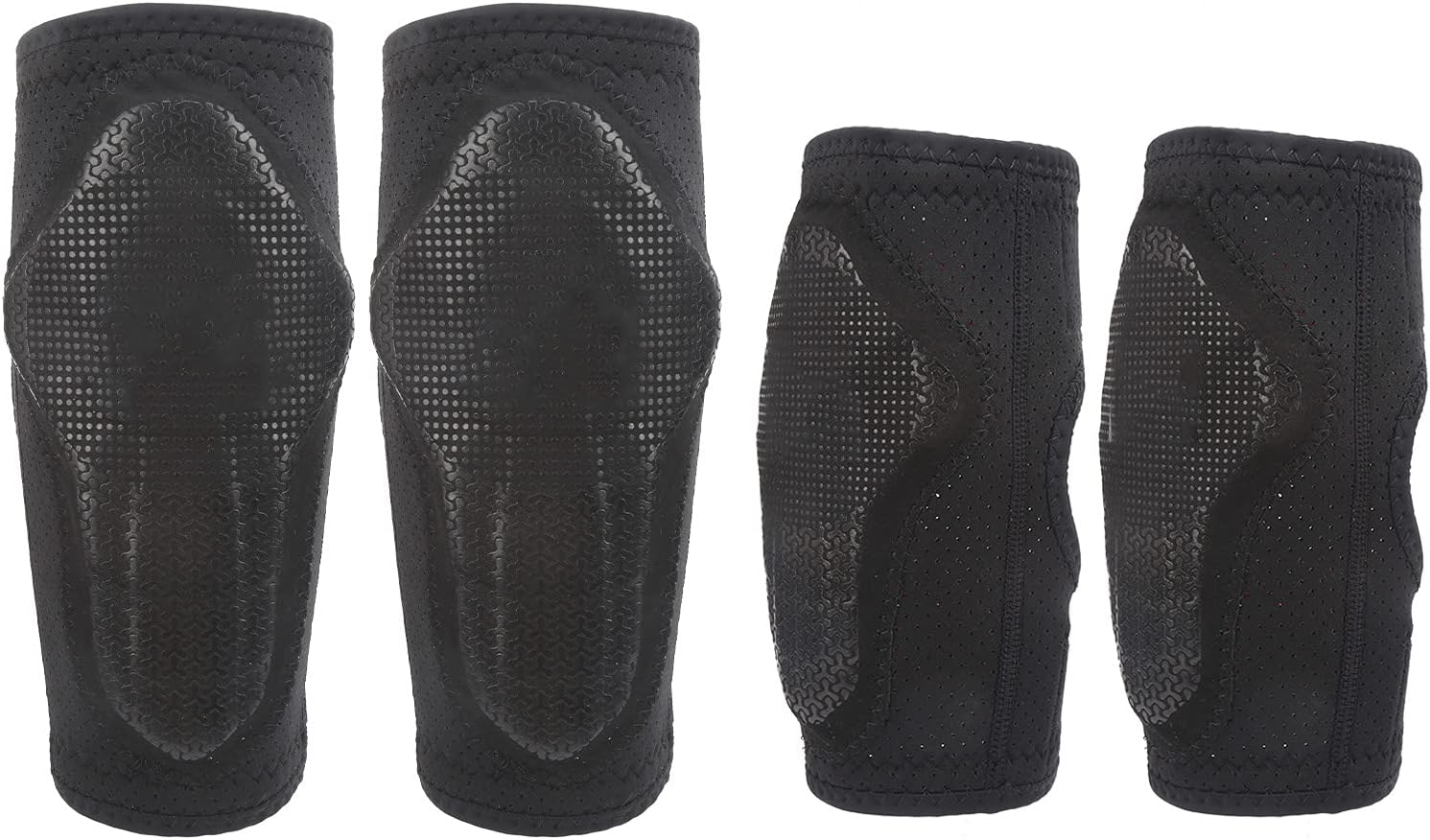 Knee Elbow Guard Protective Pads Shockproof Breathable Children Arm Leg Support for Cycling Boys Girls Aged 3 7 Made of Nylon EVA Size 35.5x24cm 28.5x20.5cm Includes 2 Knee Pads 2