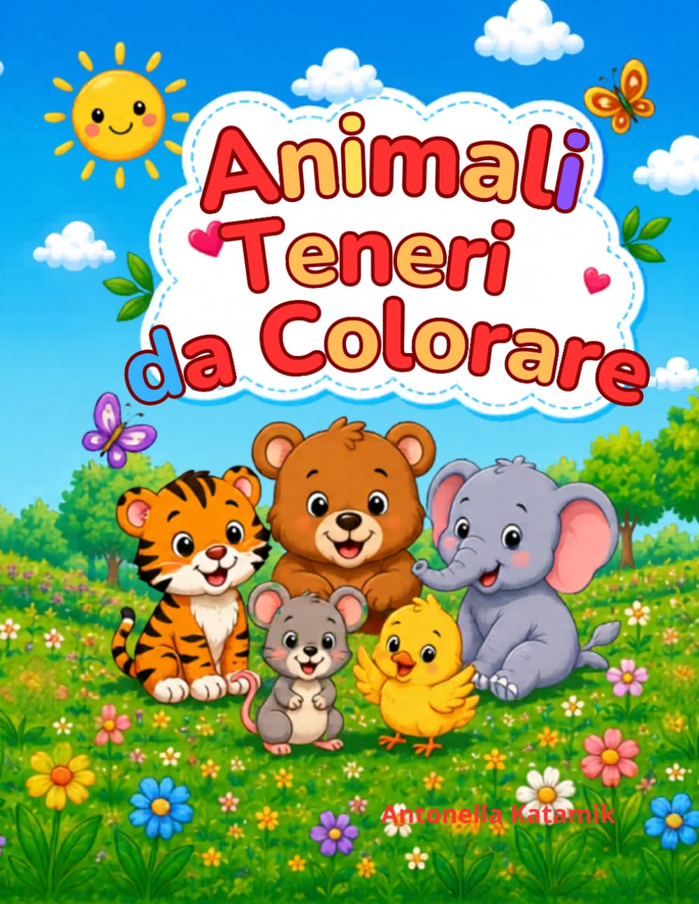 Animali teneri da colorare: Tra tigrotti sorridenti, elefantini gioiosi, orsetti coccolosi e tanti altri amici teneri, i bambini potranno divertirsi a ... da completare. (Il Giardino Delle Storie)