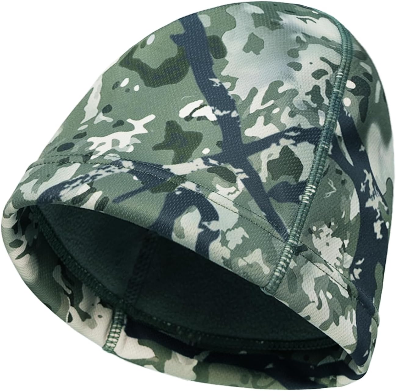 LOOGU Camo Beanie Hat for Hunting, Winter Skull Cap, Men's Cuffed Beanie with Fleece