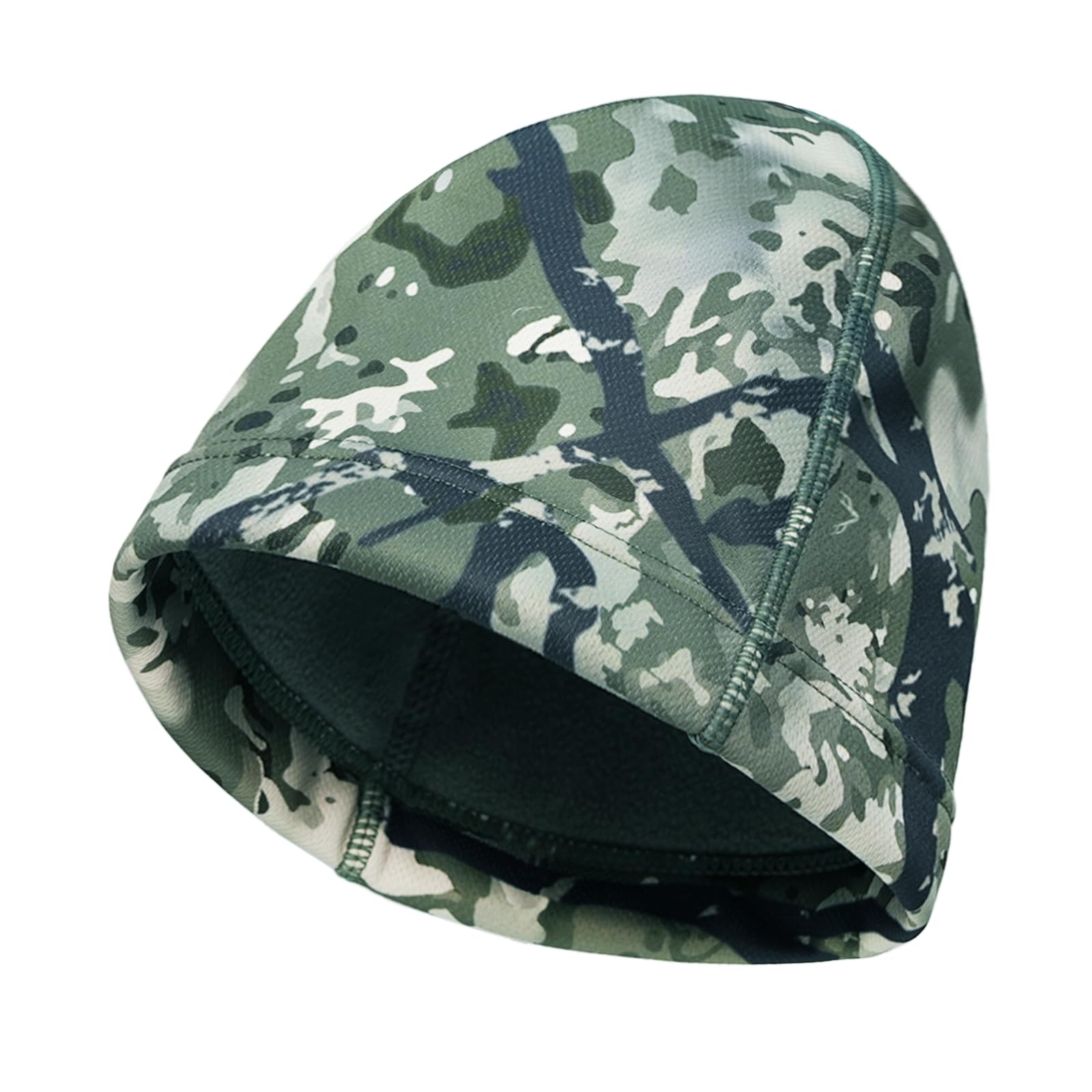 LOOGU Camo Beanie Hat for Hunting, Winter Skull Cap, Men's Cuffed Beanie with Fleece