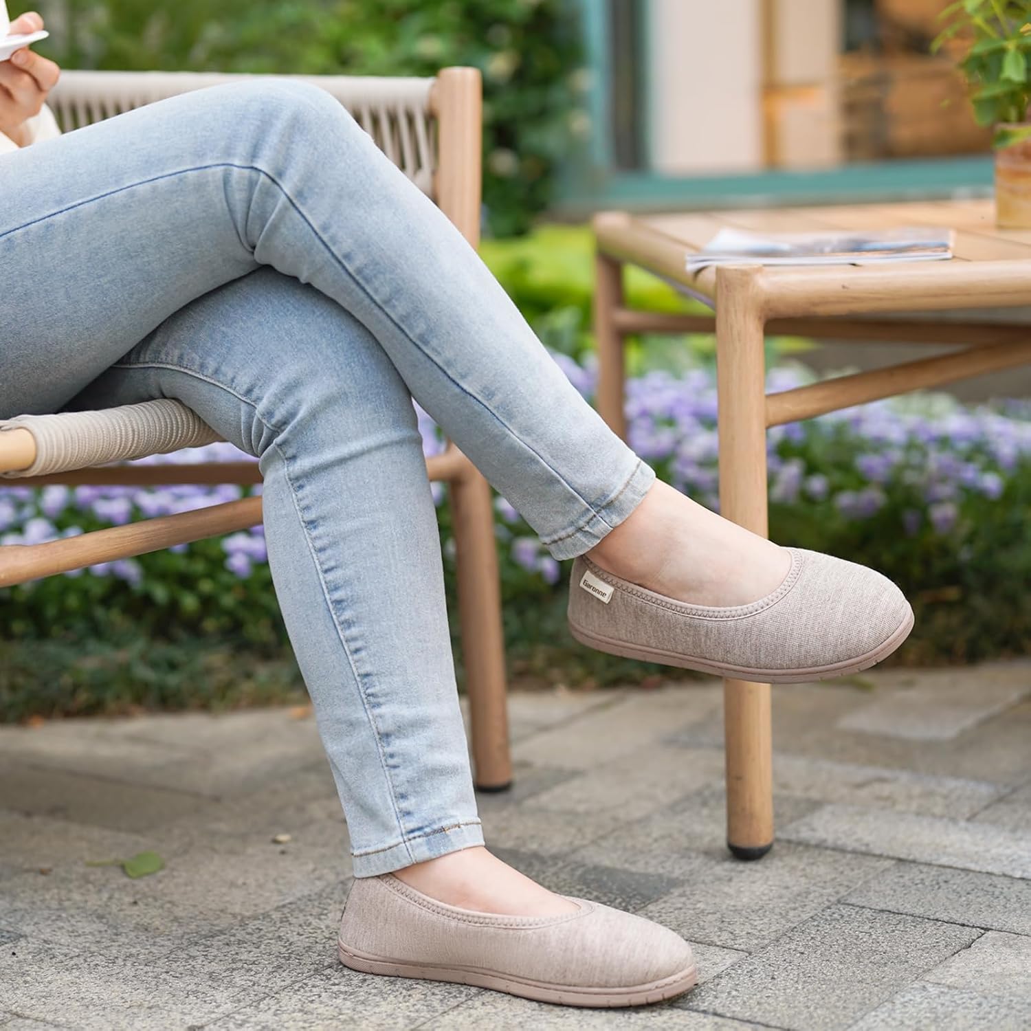 Garonne Women's Lightweight Loafer Slippers with Memory Foam, Ladies' Non-Slip House Shoes for Bedroom Indoor Outdoor - Image 2