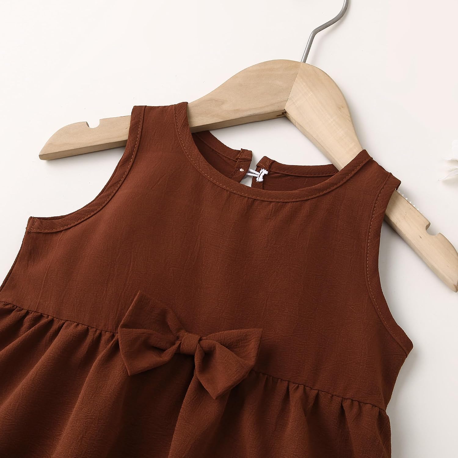 Toddler Girl Dress Kids Sleeveless Tiered Ruffle A-Line Dresses for Girls Summer Outfits Beach Sundress