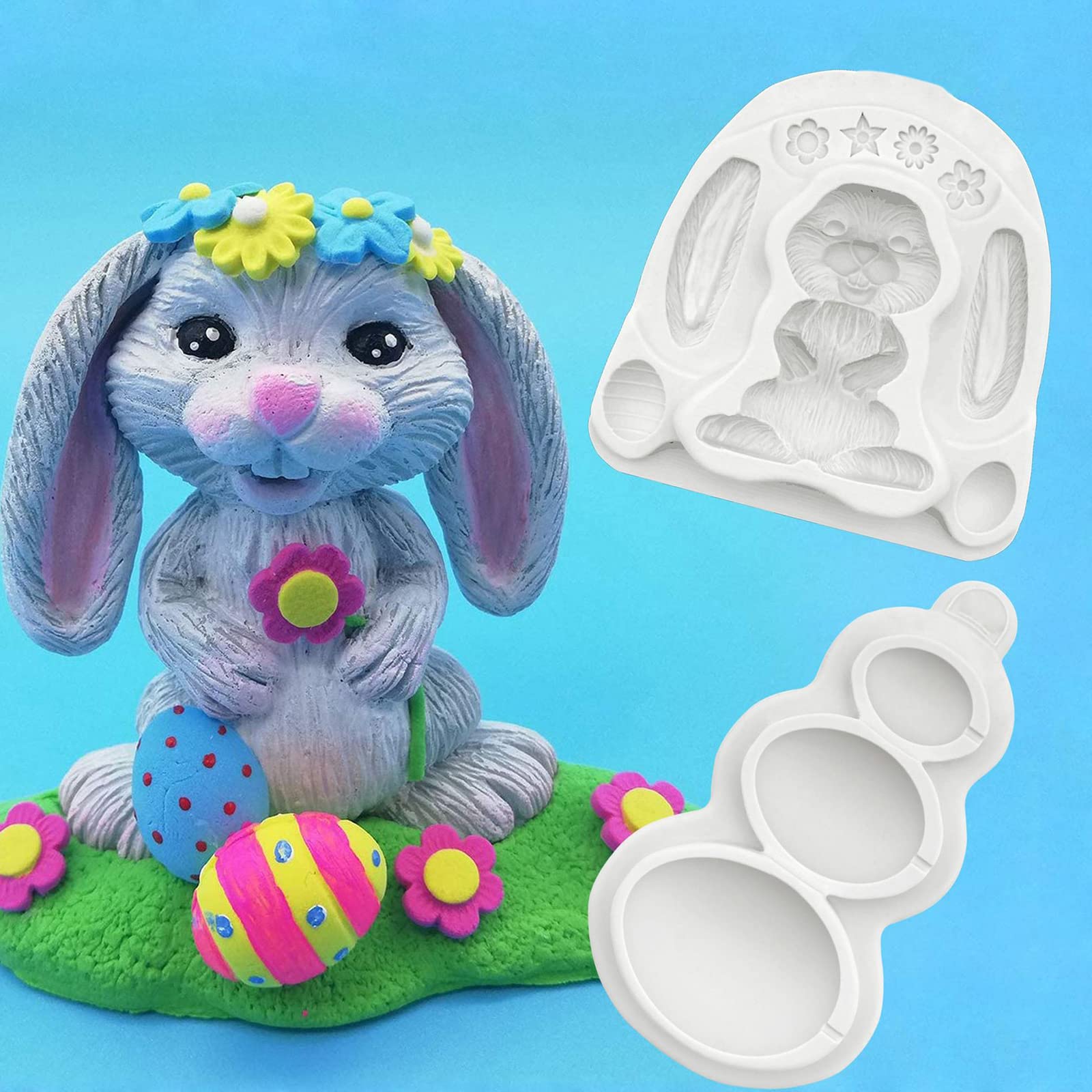 Silicone Moulds Easter Eggs Shapes Baking Tools For Making Keychain Pendant Earring Baking Chocolate Fondant Candy