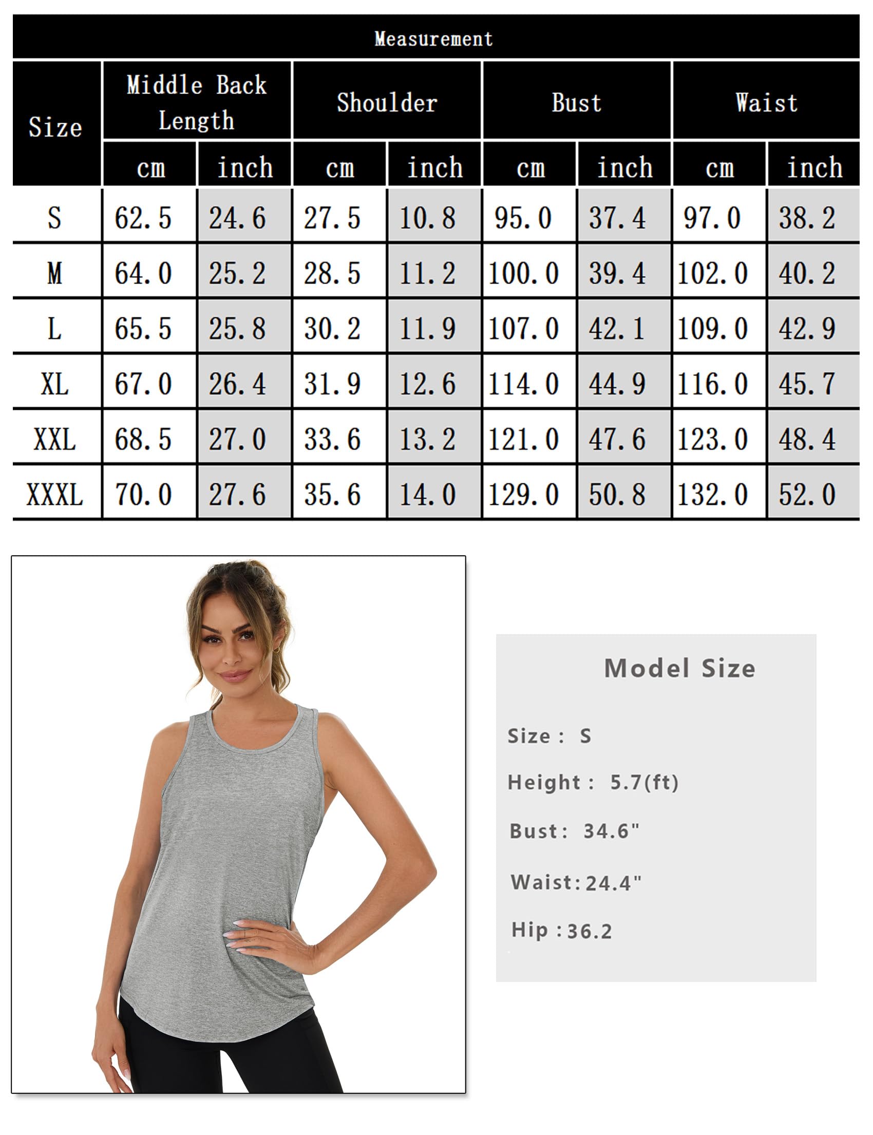 Camiseta Deportiva de Tirantes Mujer Espalda de Malla Top Deportivo Mujer Sin Mangas Camisetas de Entrenamiento Transpirable y Ligera para Fitness, Running, Yoga, S-3XL