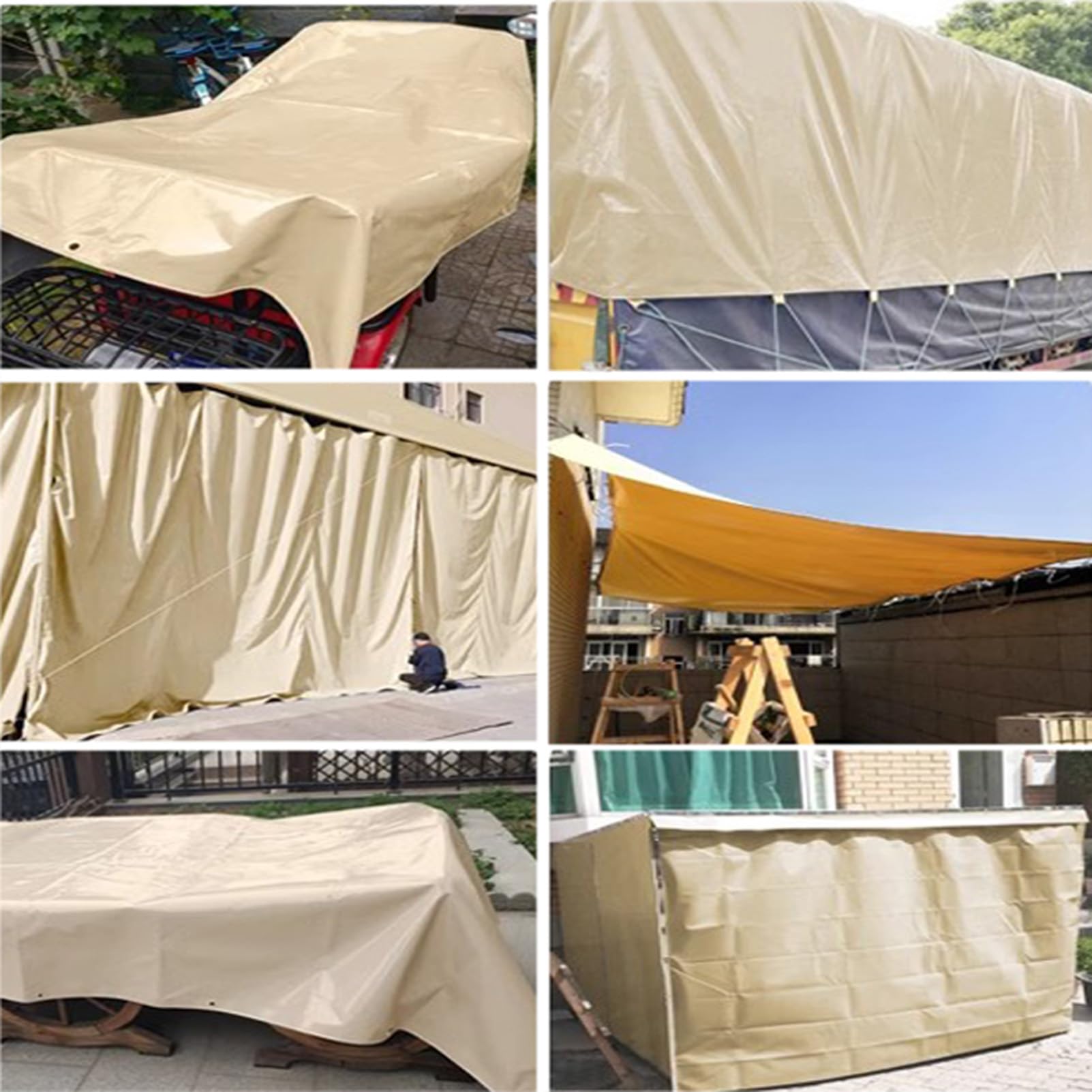 Heavy Duty Waterproof Tarpaulin - 20x23 Feet, PE Material With Grommets, Outdoor Cover - View #8