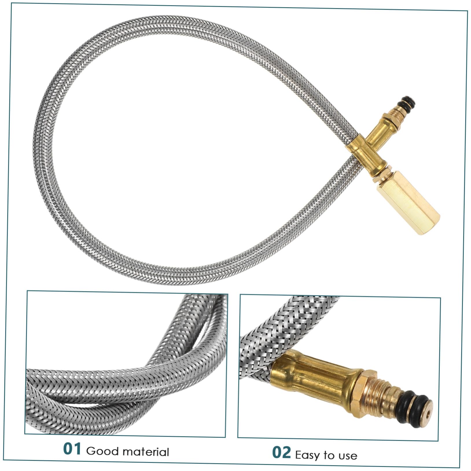 Tubo di Prolunga in Acciaio Inossidabile per Bruciatore Gas da Campeggio Design Multifunzionale per Fornello e Barbecue per Escursionismo e Barbecue All'aperto