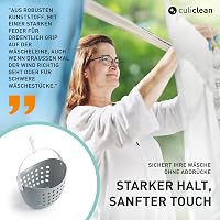 culiclean Ruhacsipesz Tartó Kosár Szárítódróthoz - Szürke-Fehér Függeszthető Mosáskosár 3