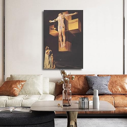 Vista 44 de 40 pinturas famosas de Dali - Salvador Dalí - El Ángelus arquitectónico del mijo - Póster artístico en lienzo y arte de pared, póster moderno