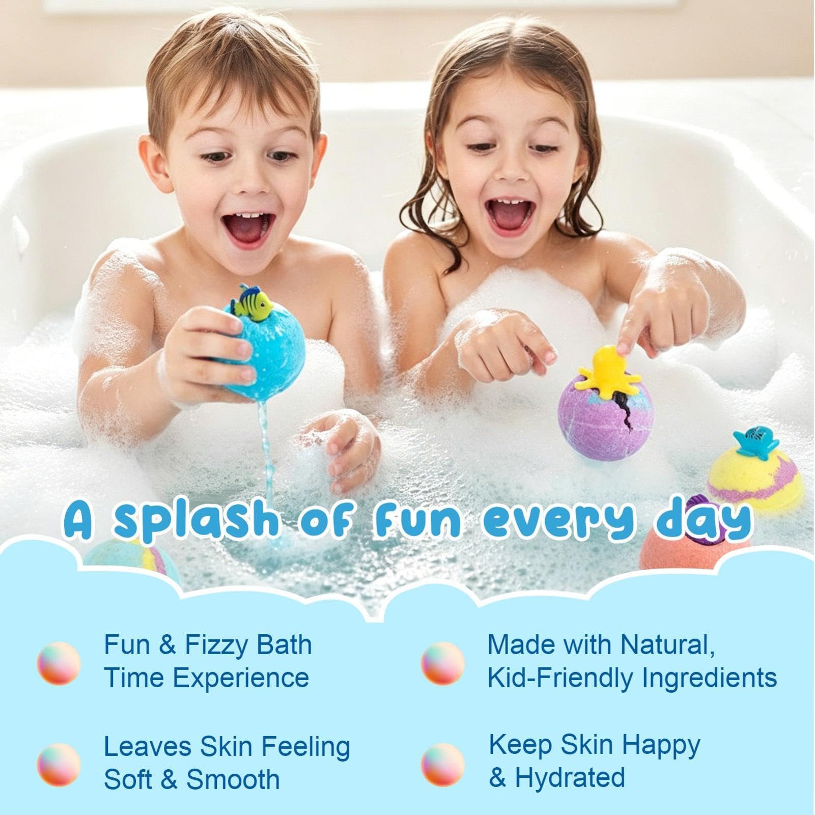 Pacchetto da bagno con bolle per donne con palla di sale detergente | 12 Pz Vasca Idromassaggio Schiumosa per Bambini Per Le Donne Madre Moglie Nonna Ragazze Giovani Casa e Viaggio