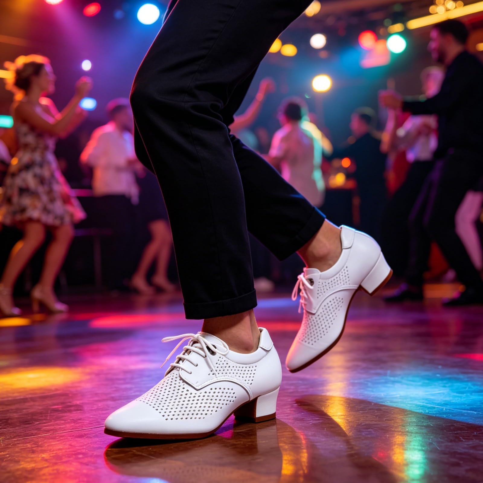 Zapatos Baile Latino Mujer Zapatos de Salsa Baile de Salón Y Tango con Cordones Transpirables para Practicar Y Bailar